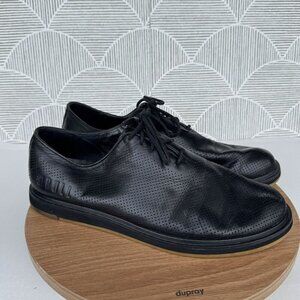 Nobull Black Perforated Leather Lace-Up Mens Dress Shoes Size 9.5